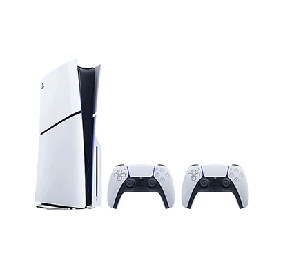 sony ps5 console two dualsense wireless controllers bundle (slim)