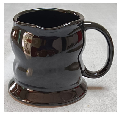 stallion radio mirchi mug, 400 gms ,stoneware/ ceramic (imported), black (gloss)
