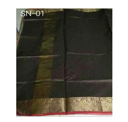 suvarshan tani zari border saree (sn -01) cotton