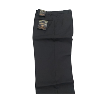 tera-lee men regular fit cotton trouser (black)