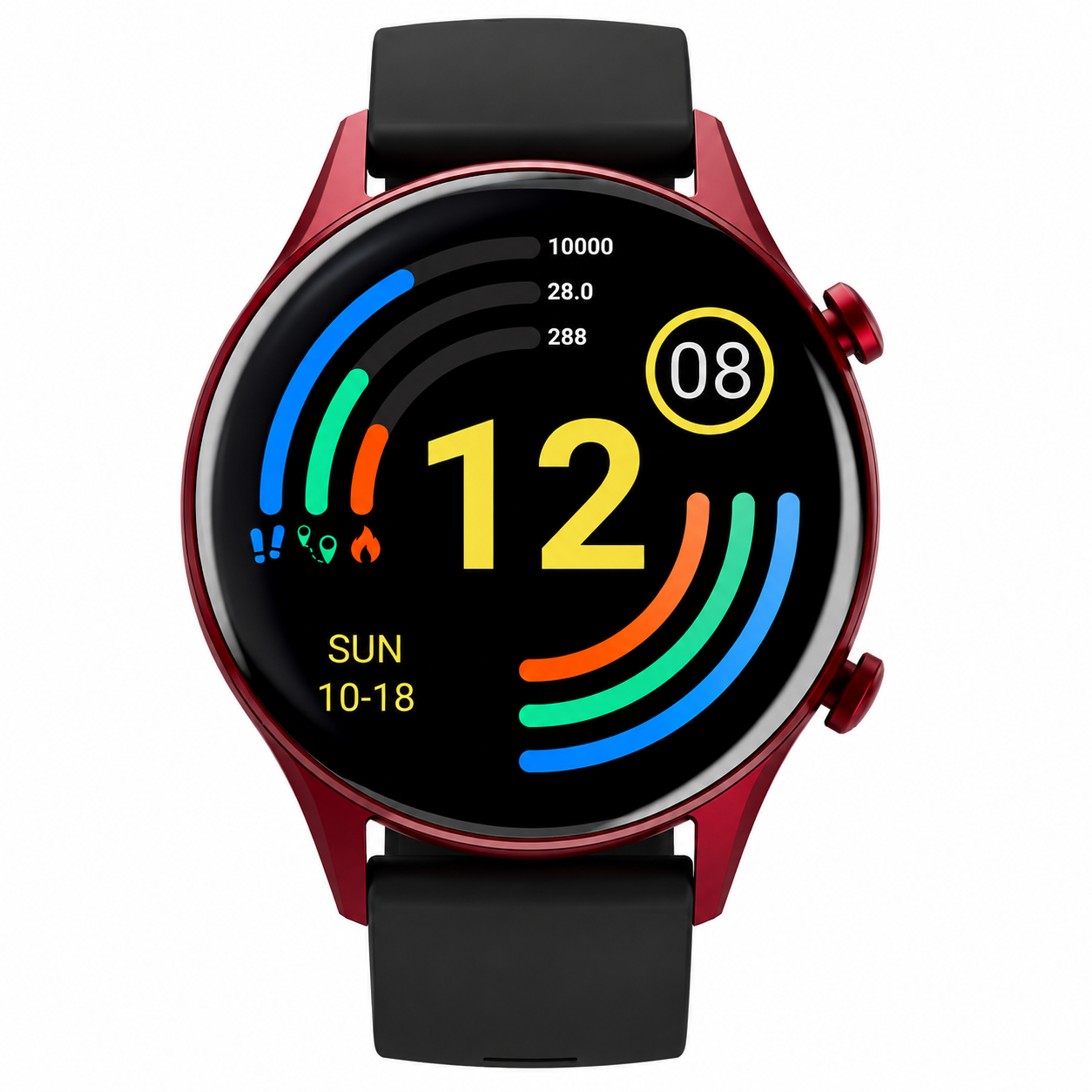 titan smart pro (90149ap04) smartwatch with amoled display,gps,temperature,stress & sleep monitor,multisport tracker,spo2,women health monitor,5 atm water resistance & upto 14 days battery life(red)