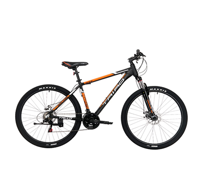 triad m3 27.5t 21 speed ,fully fitted mountain bicycle (matte black) - 2 year frame & fork warranty for unisex adult