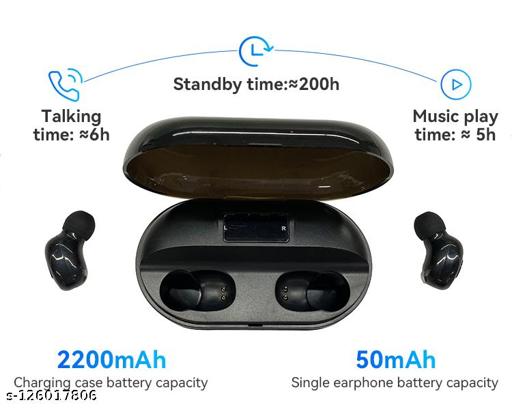 t2 tws wireless bluetooth airpod with large battery backup for long usage