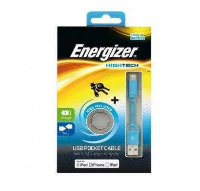usb pocket cable blue for iphone. ipod. ipad