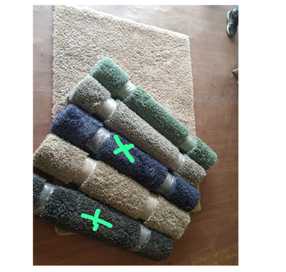 welspun canvas backing micro carpet, weight 5 kg (4*6)