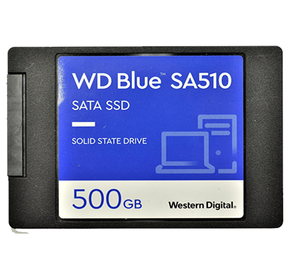 western digital wd blue (wds500g3b0a-00axr0) sa510 sata 500gb internal solid state drive (ssd)