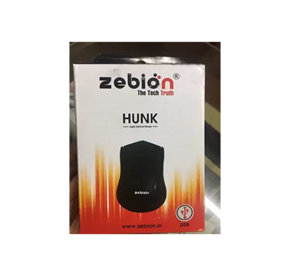 zebion hunk wired optical mouse (usb 3.0, black)