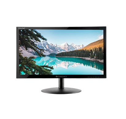 zebronics zeb-v19hd 18.5 inch (46.99 cm) led monitor with supporting hdmi, vga input, hd 1366 x 768 pixels (black)