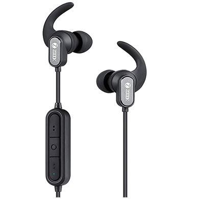 zoook upbeat sports wireless bluetooth headphones with built-in mic & bluetooth 5.0 (black)