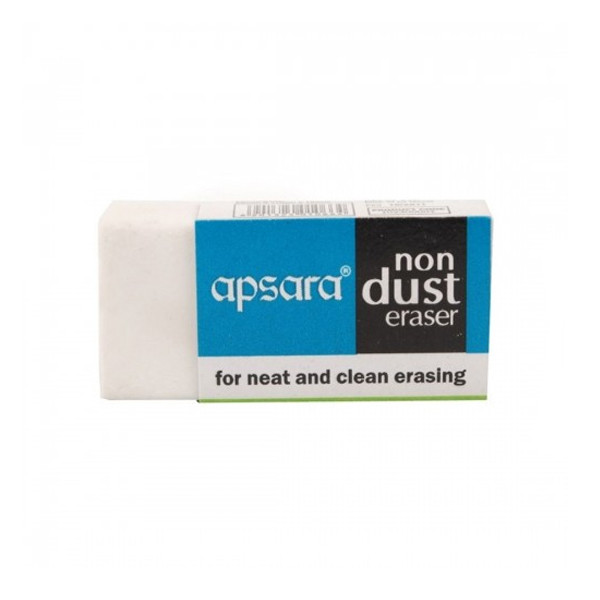 Apsara Non Dust Erasers/ White