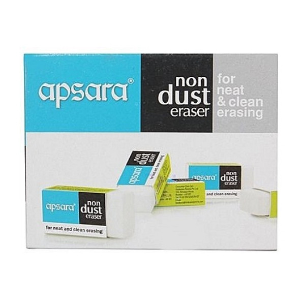 Apsara Non Dust Erasers/ White
