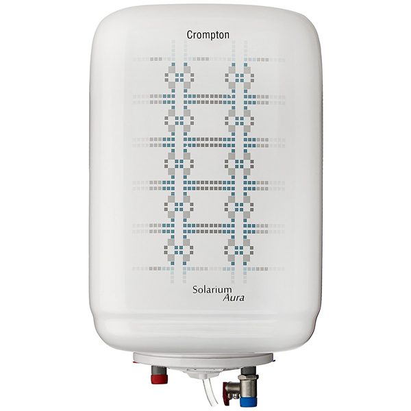 Crompton- ASWH1310, Solarium Aura,10-Litre, 2000-Watt Storage Water Heater, White/ Blue, 1 Year warranty