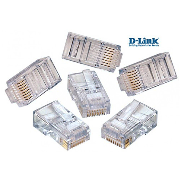 D-Link Cat 5 RJ45 Cable Connector - Pack Of 100 Pieces