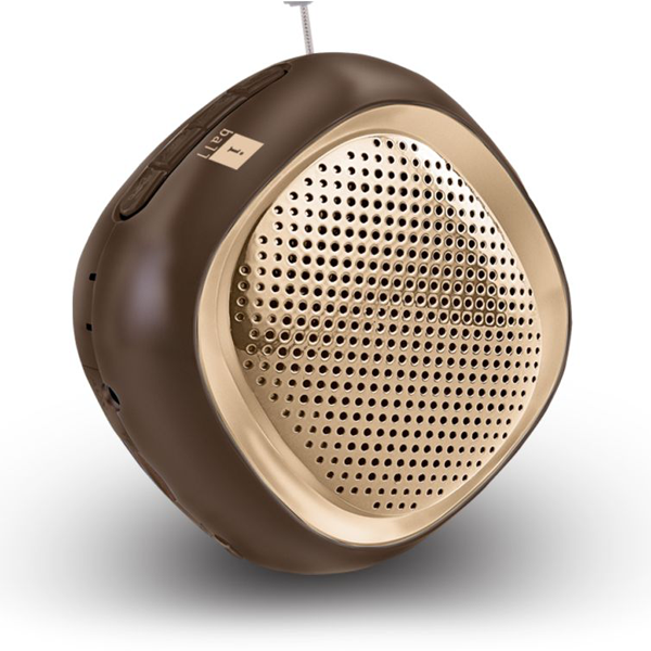 iBall- Musi Cube BT20, Bluetooth Speaker, Gold,1 Year Warranty