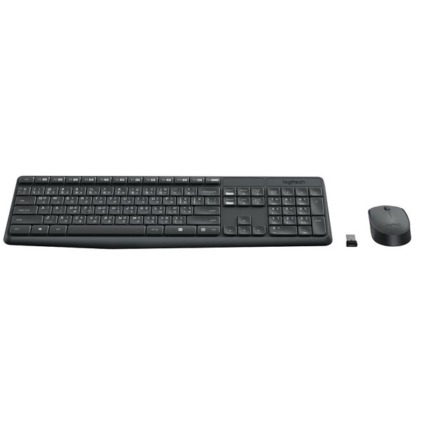 Logitech MK235 (Hindi) Wireless Keyboard and Mouse Combo (Black)