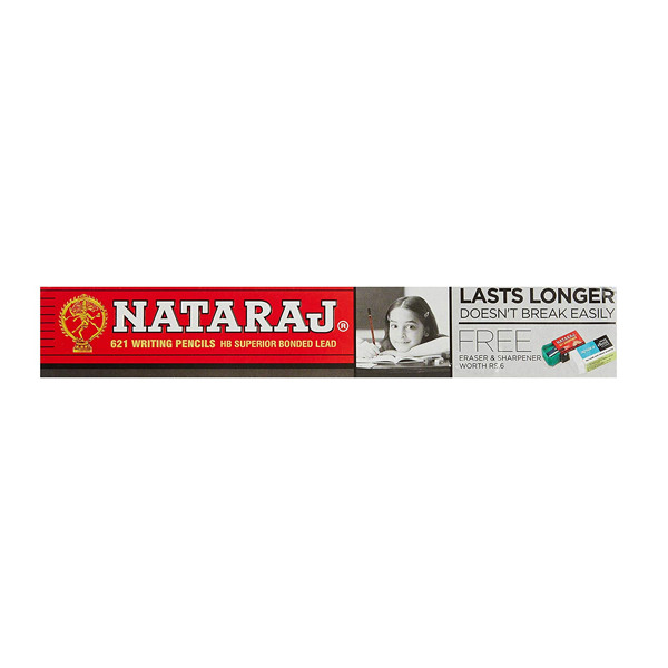 Nataraj 621 Pencils ( Smooth & Clear Writing/Soft Wood for easy Sharpening)