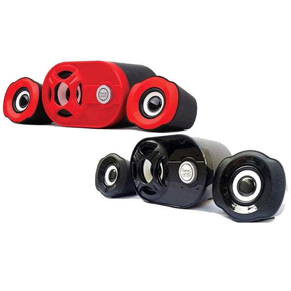 QUANTUM QHM6200 USB 2.1 Mini Speaker (Black Or Red)
