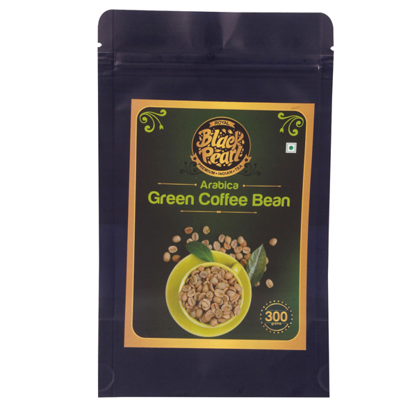 Royal Black Pearl 100% Pure & Natural Arabica Green Beans For Weight Management Instant 300 g Coffee