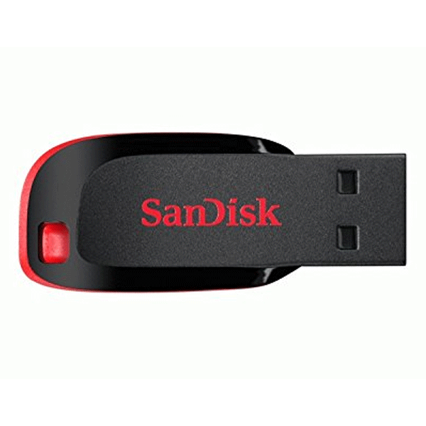 SanDisk Cruzer Blade SDCZ50-016G-135 16GB USB 2.0 Pen Drive Red and Black