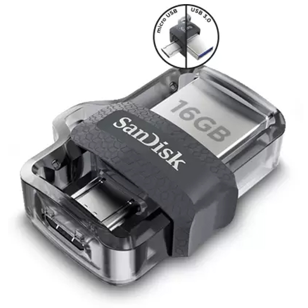 SanDisk Ultra Dual (SDDD3-016G-I35) 16 GB OTG Drive (Black, Type A to Micro USB)