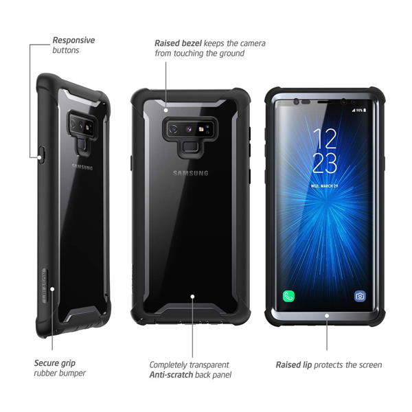Supcase (B07G9CK4CQ) Galaxy-Note9-Ares-SP-Black