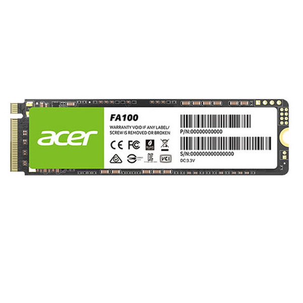 ACER PCIe Gen3x4 M.2 (FA100) 256GB NVMe SSD Drives