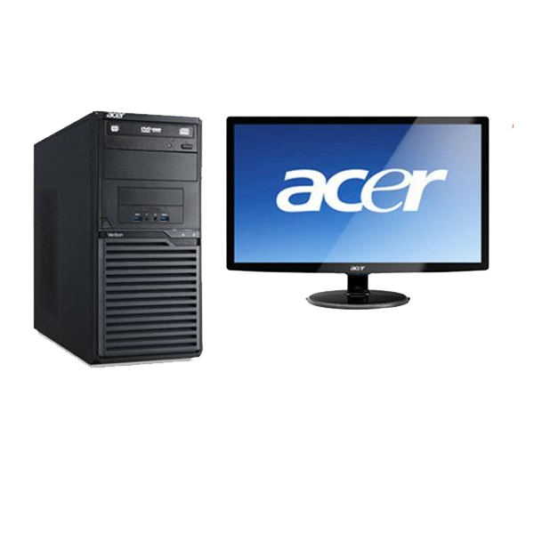 Acer Veriton H510 (UX.BH5SI.E65) Desktop Pc (Intel Core I5/ 11th Gen/ 8GB RAM/ 512GB SSD/ DOS/ No DVD/ Wired Keyboard and Mouse/ 19.5" Monitor/ 3 Years Warranty), Black