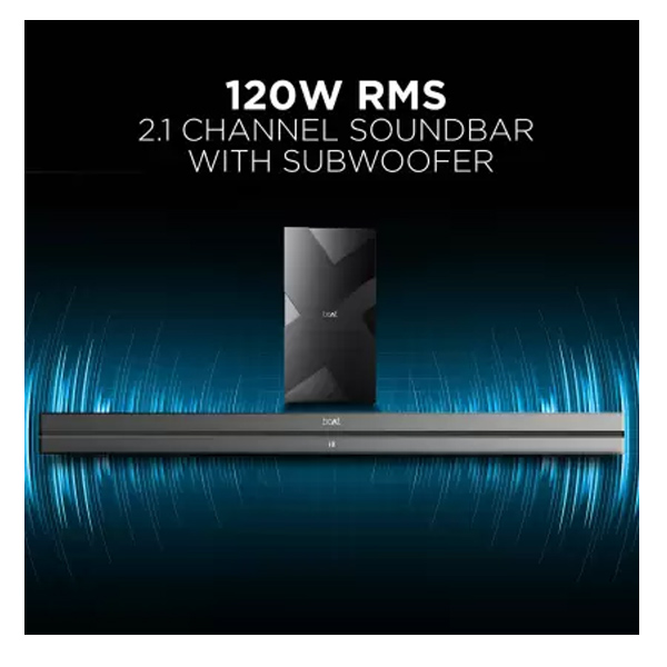 ( Refurbished) boAt Aavante Bar 1550 120 W Bluetooth Soundbar ( Black)