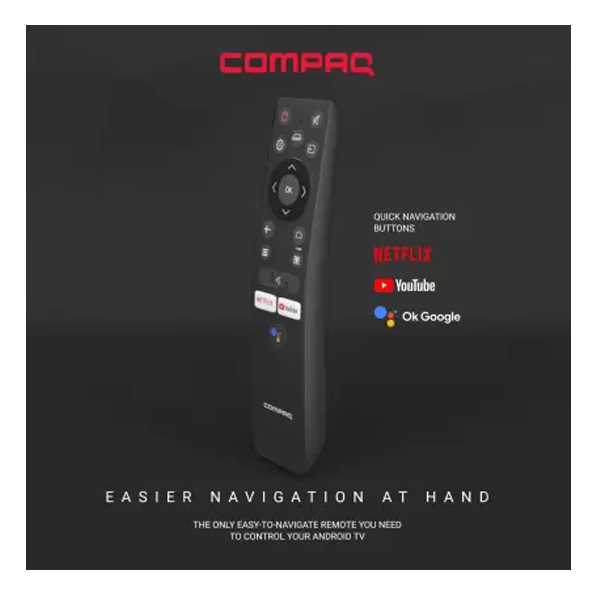Compaq HUEQ G50B 50 inch Ultra HD (4K) LED Smart Android TV (CQ50APUDBL), Black