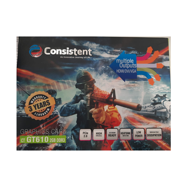 Consistent (CTGT6102GD3) 2GB DDR3 Graphics Card