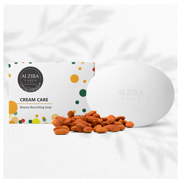 ALZIBA CARES Cream Care Beauty Nourishing Soap 100GM (Pack of 4)