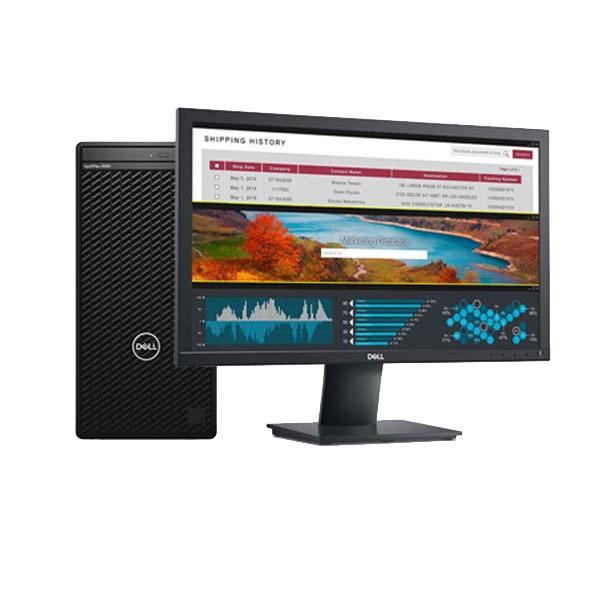 Dell Optiplex 7000 Desktop Pc (Intel Core i7-12700/ 12th Gen/ 8GB RAM/ 512GB SSD/ Dos/ 22" Monitor/ With DVD/ 3 Years Warranty), Black
