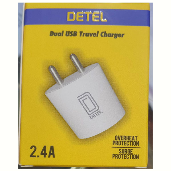 Detel (D09) Adapter 2.4A USB Charger