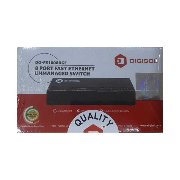 Digisol DG-FS1008DGE 8 Port Fast Ethernet Unmanaged Switch