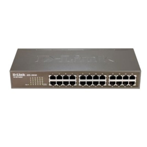 D-Link (DES-1024D) 24-Port Fast Ethernet 10/100 Mbps Unmanaged Switch