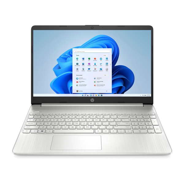 HP 15s-FC0028AU Laptop (AMD Ryzen 5-7520U/ 8GB RAM/ 512GB SSD/ Windows 11 Home + MS Office/ AMD Integrated Graphics/ 15.6" Screen/ 1 Year Warranty), Silver