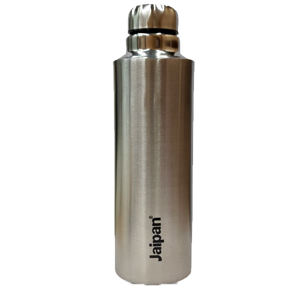 Jaipan ( Jaipan_B) High Grade Premium Metal Water Bottle ( 1000ml) With German Technology Anti-Microbial Coating ( Metallic)