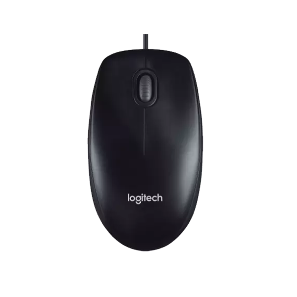 Logitech M90 Wired Optical Mouse (USB, Black)