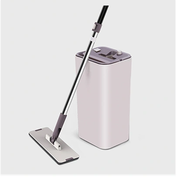 TOPOTO Magic Mop with Bucket 360 Degree 5 LTR Tank Great for Wet-Dry Cleaning, Safe on All Surfaces, Telescopic Handle, Compact Storage Easy to Clean