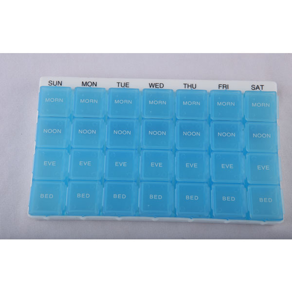 MediBox 28 Case Pill Organizer Box ( Blue )