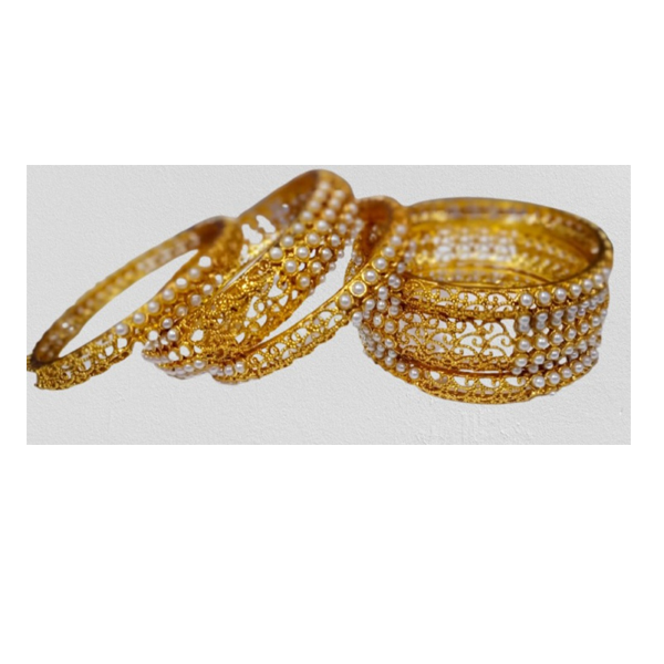 Neekibha Collection Pearl Bangles Wedding Jewellery