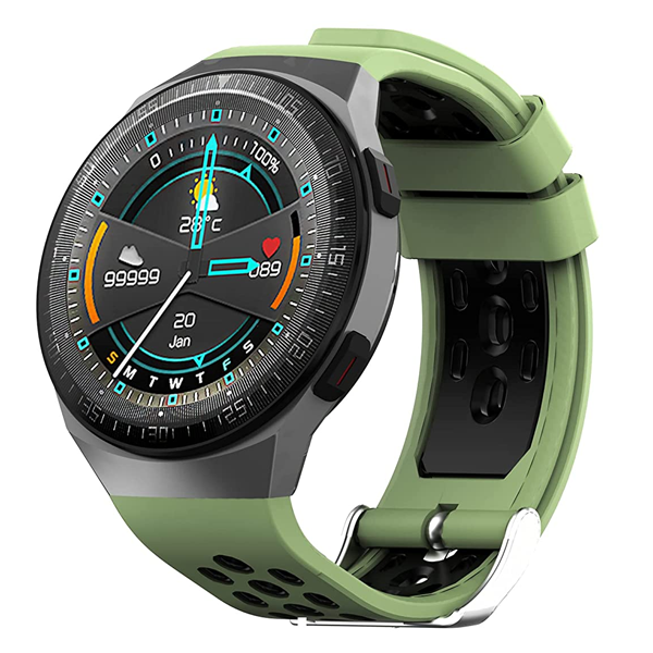 Probus MT3 Full Touch Smart Watch with Call Function via Built-in Speaker and Mic, 8 Days Battery Life, IP67 Water Resistant Smart Notification 1.28 Inch ( Green)