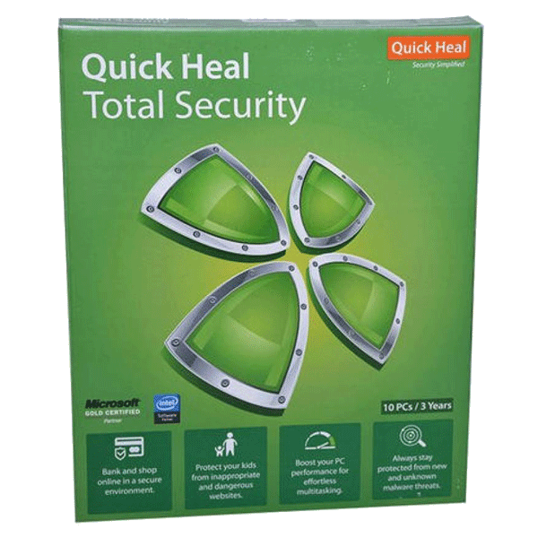 Quick Heal Total Security Latest Version - 10 PC, 3 Year (TS10)
