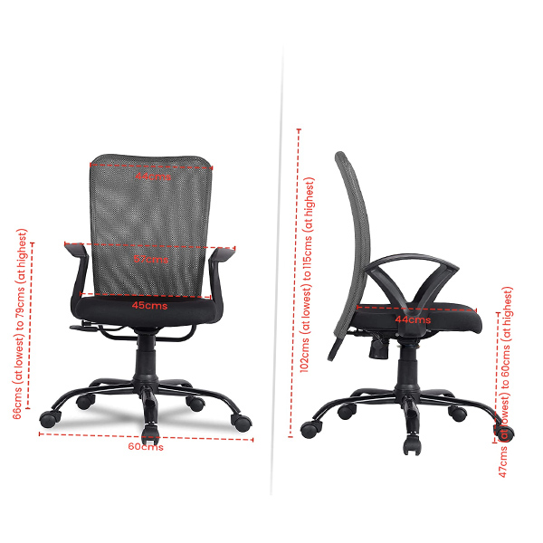 Wholesale Refurbished Green Soul ( Seoul_MB_BoldGrey) Office Chair, Mid