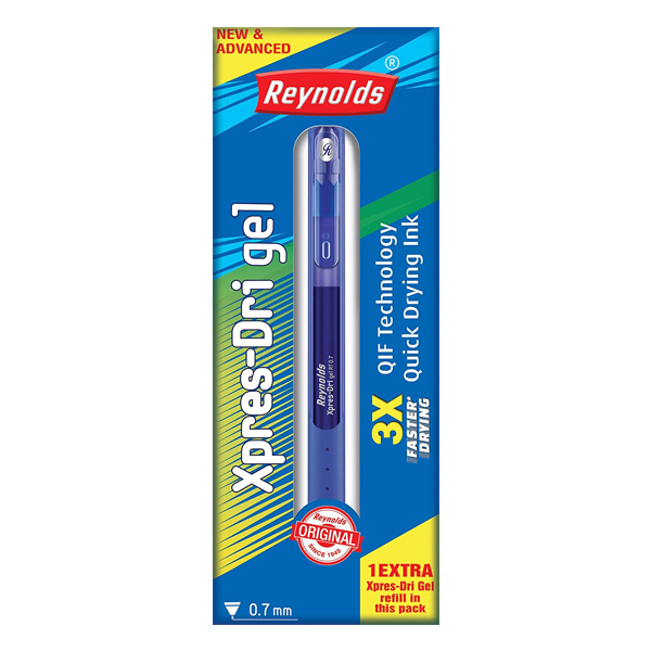 Reynolds Xpres-Dri Gel 0.7 Ball Pen (Blue)