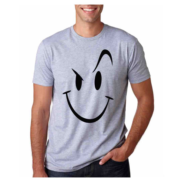 S C Trendz Men Round Neck Emoji T-Shirt (Multicolor)