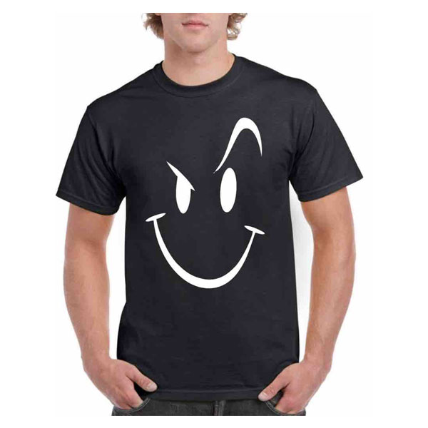 S C Trendz Men Round Neck Emoji T-Shirt (Multicolor)