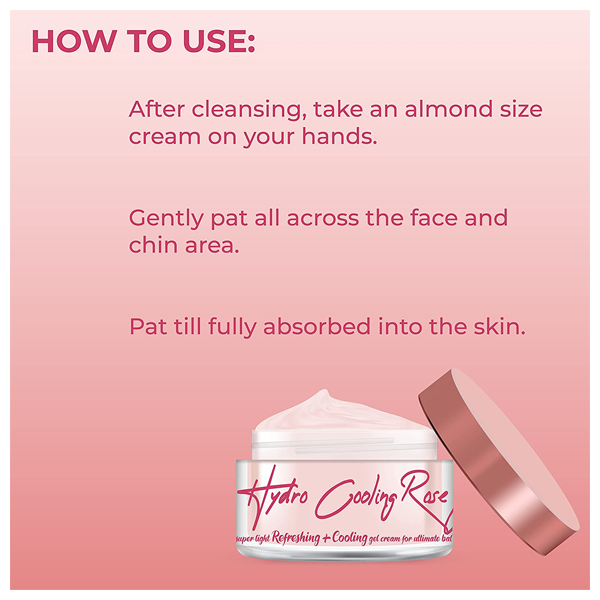 Samyak Naturals Hydro Cooling Rose Face Cream for Women,45g ( Baby Pink)
