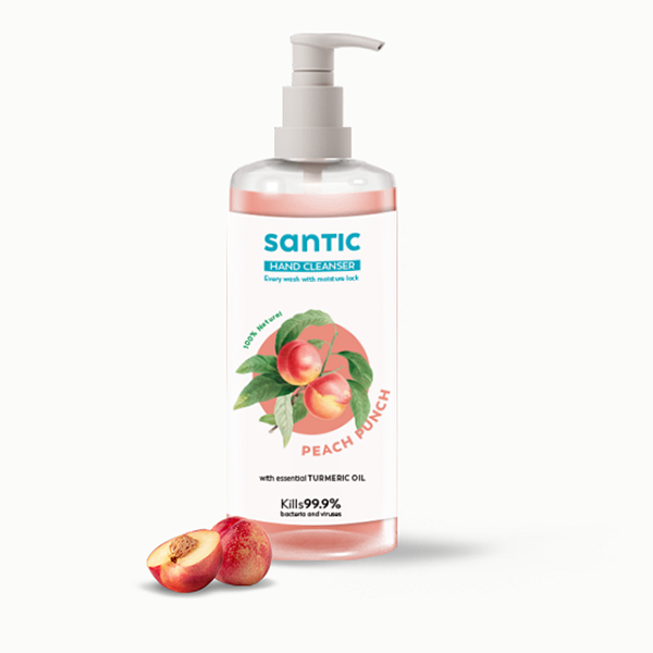 Santic Handwash Peach 500ml