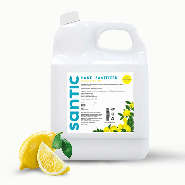 Santic 5LTR Hand Sanitizer (Liquid formulation (80% Alcohol)